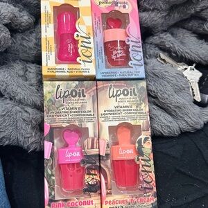 VIRAL IONIN Lip Oil Collection - Pomegranate, Pink Coconut, Peaches 'n' Cream